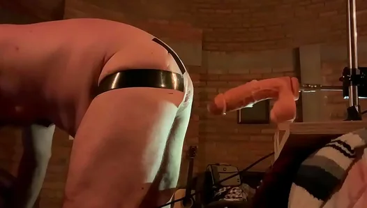 Stand & Bend Over: Gay Amateur Anal Fun With Sissy Masturbation