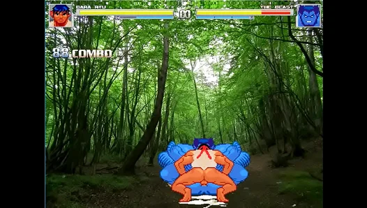 Ryu Fucks The Beast In Intense Mugen Yaoi Action