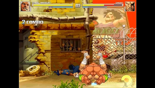 Craig Marduk Fights Sagat in Intense Muscle Gay Sex Battle – MUGEN Parody