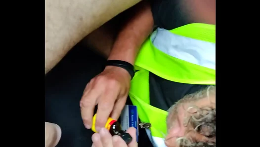 Raining Day Car Blowjob: Amateur Guy Swallows Cum In Public