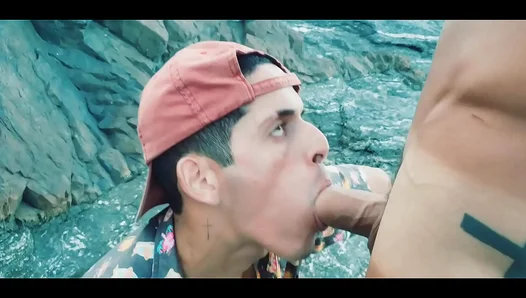 Straight Guys Get Wild With Beach Blowjob and Anal Fun