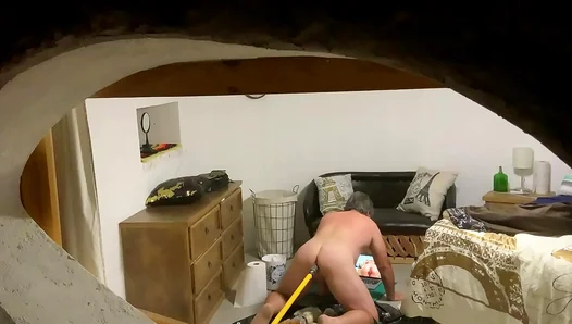 Peeping Tom Catches Sissy Amateur Masturbating In Stealth Gay Porn Scene