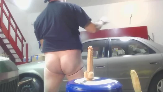 Joey's Plump Butt Jiggles Juicily with Anal Dildo Action