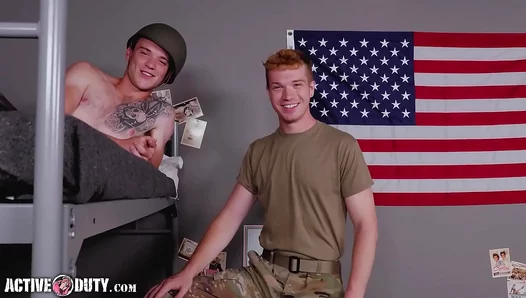 Scott Finn & Dacotah Red Flip–Fuck in Raw Military Action