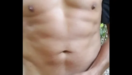 Big–Ass Gay Amateur Enjoying Solitary Pleasure In The Woods