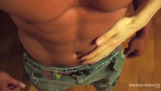 Fit Muscle Hunk Pascal Jerks Off In Montreal Sex Tape Debut