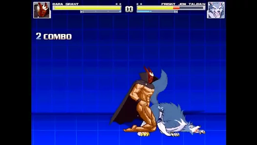 Grant vs. Jon Talbain: Intense Yaoi Gay Sex Battle in MUGEN