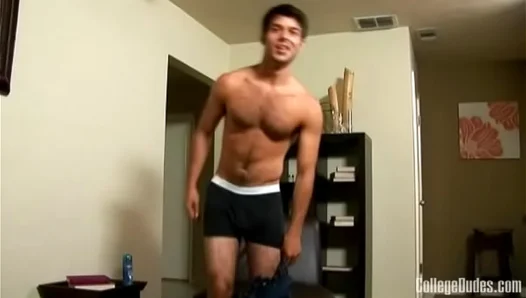 Diego Slowly Masturbates To A Nutty Finish In Hot Gay Twink 18+ Video