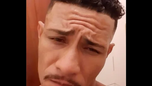 Solo Gay Guy Enjoys Bareback Fun While Taking a Piss