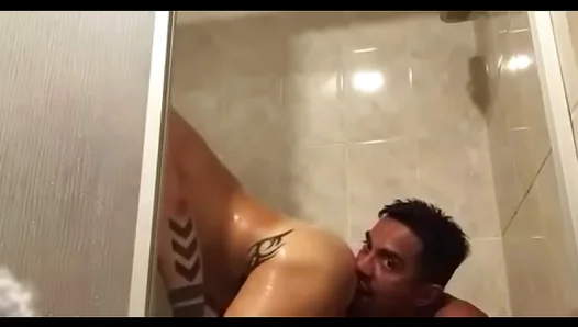 Hot Latin Men Get Wet in Steamy Bareback Anal Session