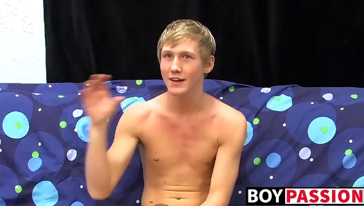 Hayden Moans Loudly While Jerking Off in Solo Skinny Teen 18+ Masturbation Session