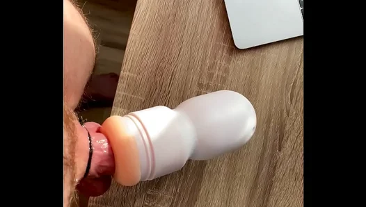 Amateur Joy Cups It Up In Steamy Masturbatory Session