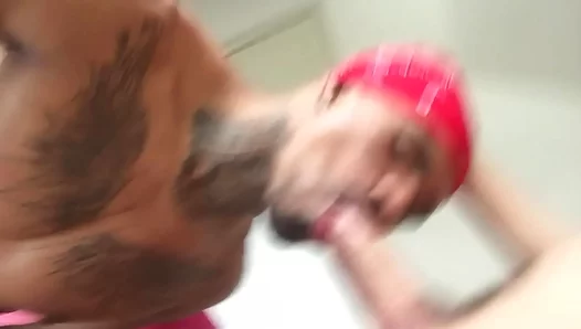 Sucking the Landlord's StepSon in a Depraved 1–on–1 Gay Blowjob Scene