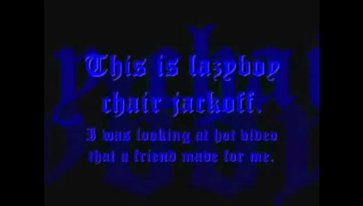 Lazy Boy 18+ Chair Jackoff: Black Gay Man Enjoys BBC Masturbation Session