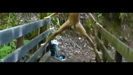 Amateur Twink 18+ Has Fun Outdoors With Cock Teasing Solo Action