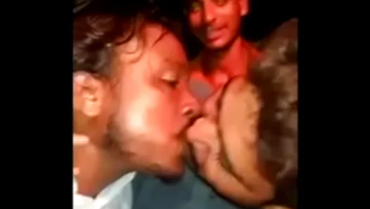Non–Stop Passion: Indian Guys Lock Lips in IntenseGayKissing Session