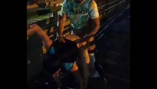 Threesome On The Road: Hot PublicGay Sex Adventure