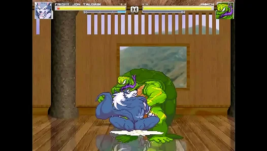 Jon Talbain & Jinmen Heat Up MUGEN With Intense Yaoi Action