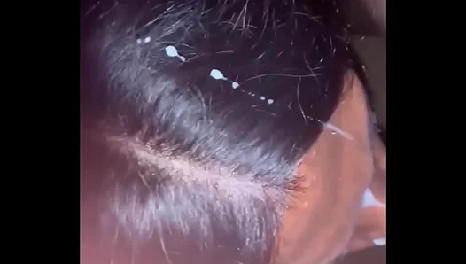 Rich Brunette Gives Seductive Blowjob & Masturbates Her Big Ass