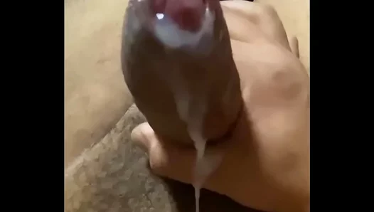 Uncut Jock Itches While Jacking Off Big Cock Solo