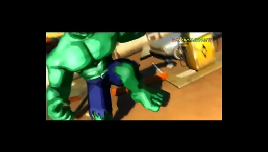 Banner's Gay Hulk Transformation: Muscle Growth and Passionate Moments