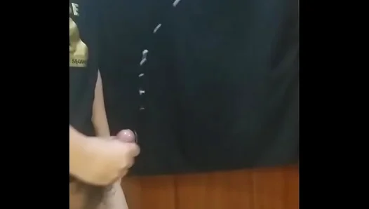 My Intense Cumshot After A Hot Handjob Solo Session