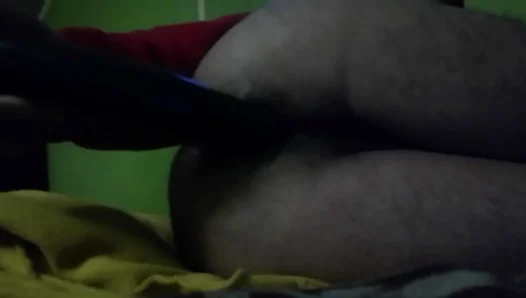 Hairy Guy Plays With Cucumber in Intense Anal Sex Session