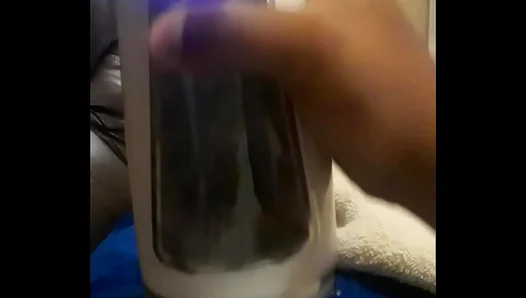 Alex Explores New Massage Cup in IntenseGay Masturbation Session