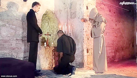 Monks With Massive Cocks - Adrian, Sven, and Will's Sinful Threesome