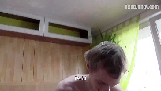 Submissive Czech Stud Gets His Ass Fucked and Cock Licked - Debt Dandy