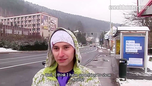 XXX Gay - Sexy Brunette Gets Fucked Hard and Takes Facial