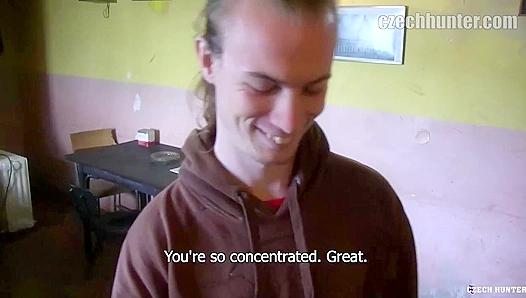 XXX Gay - Long-Haired Dude Earns Cash Worshiping Cock