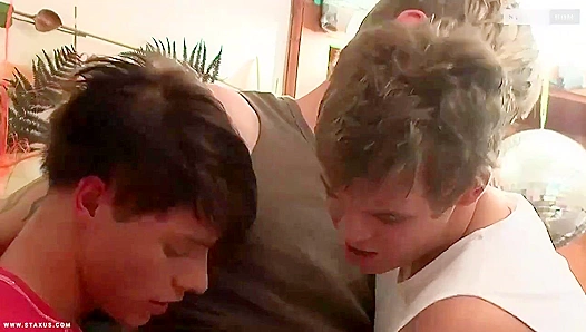 Thomas Dyk and Luk Anders Team Up for Intense Threesome Butt Blasting - Gay XXX