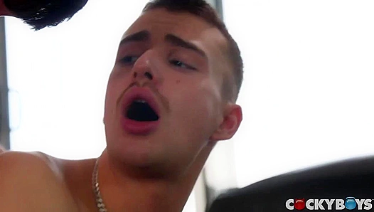 Ed & Ryan's Belly Cum Fest - Cocky Boys Take Turns