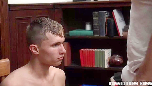 Greg McKeon Pounds Submissive Elder Call on the Desk - FamilyDick