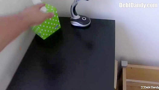 Hairy Ass Stretched Wide by Dildo After Gaping - Debt Dandy