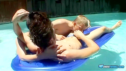 Vintage Pool Party - Ayden, Shane, & Kayden's Steamy Underwear Threesome