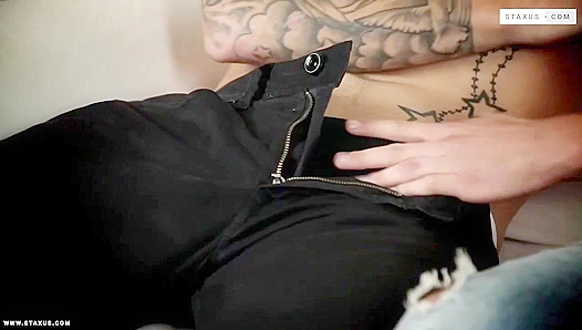 Mickey Rush & Tony Conrad Spit-roast Facial Glory - Gay XXX