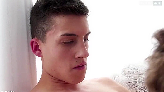 Max Bishop & Mike Cole - horny brunette athletes cum hard after a sweaty game