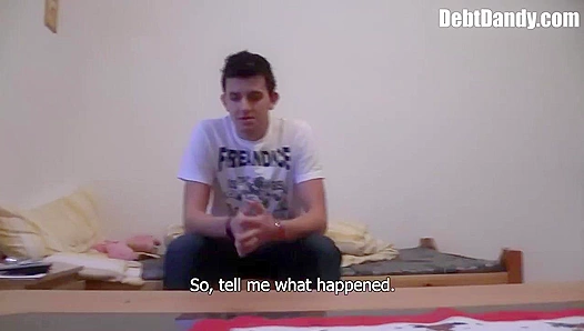 Debt Dandy's Merciless Anal Session with a Desperate EU Hottie