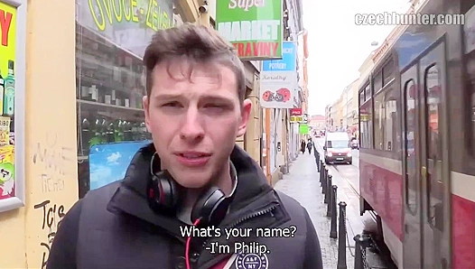 XXX Gay - Brown-Haired Hottie Takes a Massive Load in POV Action