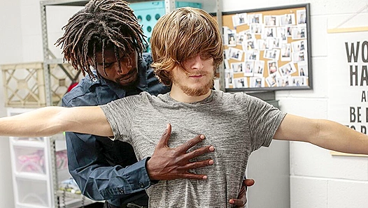 Troy Harlow Gets Roughly Pounded by Devin Trez's Massive Cock