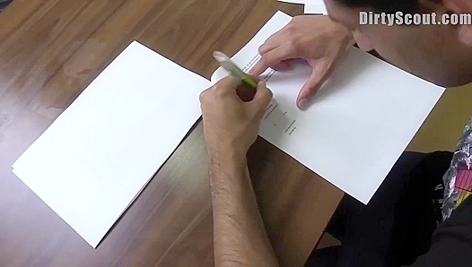 Playful Hottie Gets a Massive Facial in POV –Dirty Scout Seduction