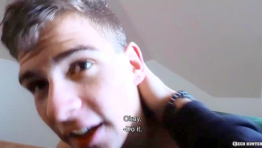 Horny Czech Stud Gets Facial by Strapping Guy - XXX Gay