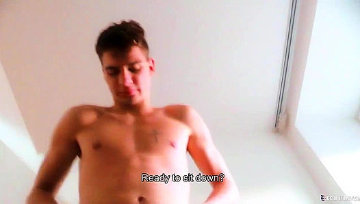 Horny Czech Stud Gets Facial by Strapping Guy - XXX Gay