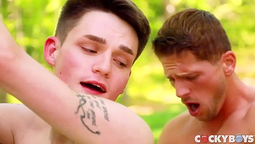 AveryJones Gets Fucked Raw by RomanTodd Outdoors - CockyBoys