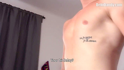 Blonde Hunk Begging for Rough Cock - Debt Dandy