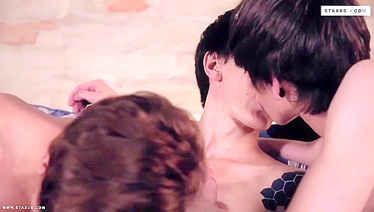 Hot Twink Threesome - Beno Eker, Gregor Gilead, and Joel Tamir Get Wild - Gay XXX