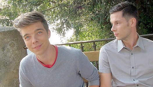 Double Submission - Two Twinks Suck Cock Together in POV - XXX Gay