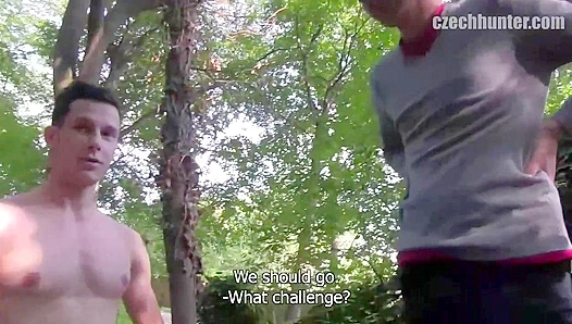 Double Submission - Two Twinks Suck Cock Together in POV - XXX Gay